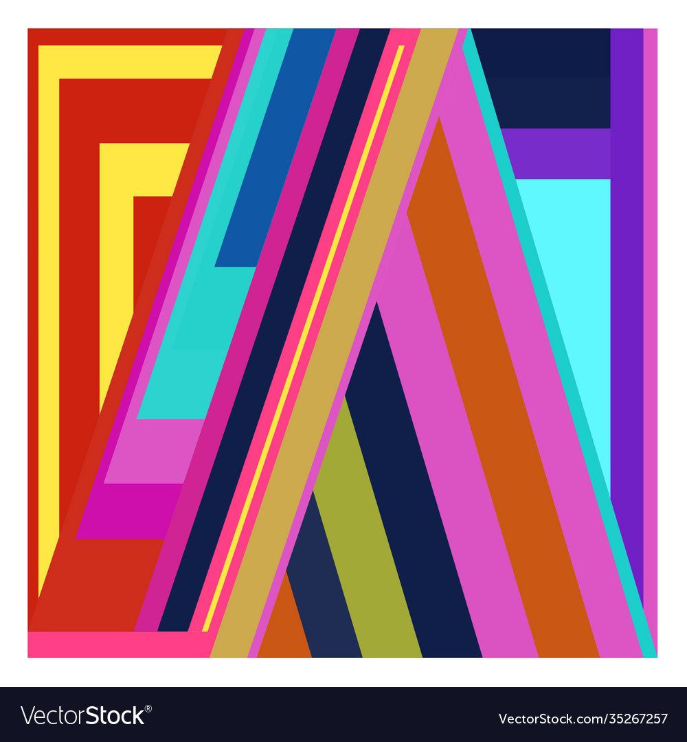 Colorful geometric and curve background pattern Vector Image Colorful geometric and curve background pattern