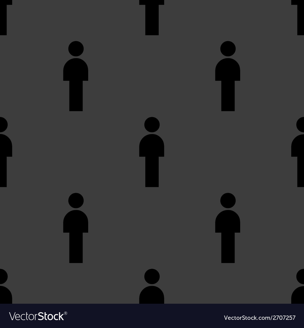 Man restroom web icon flat design seamless pattern