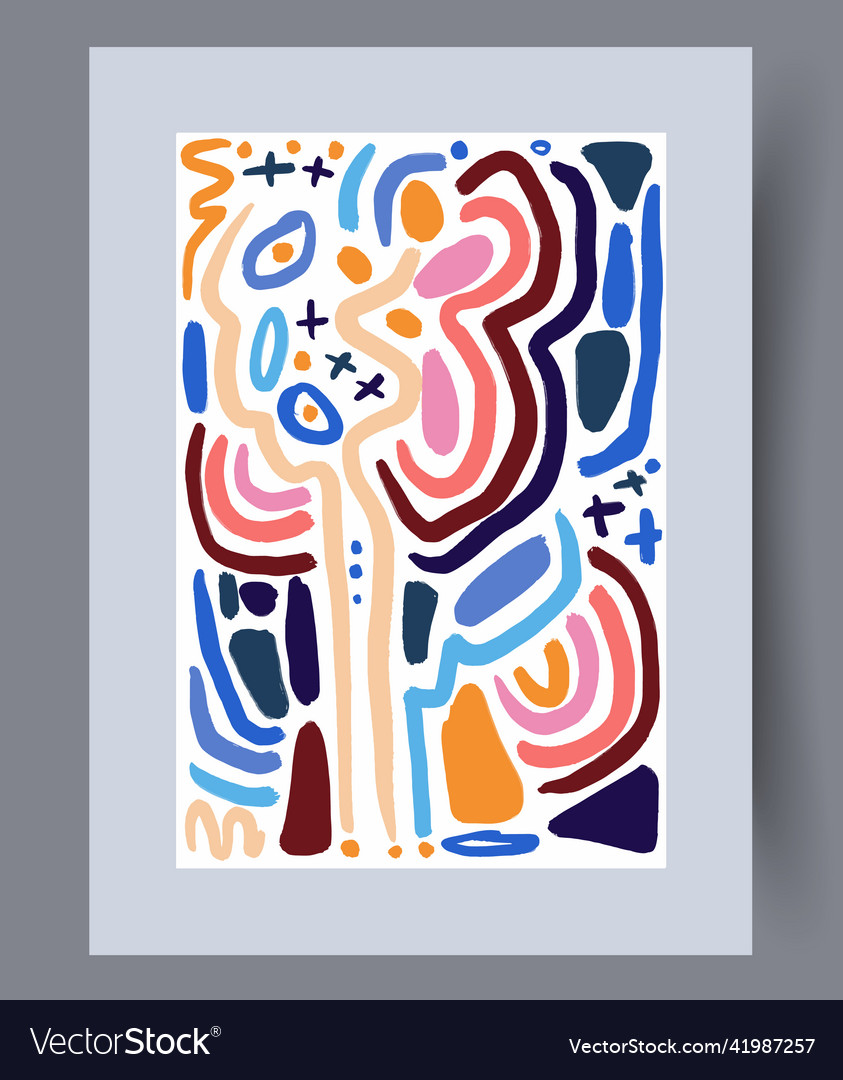 Printable wall art poster set Royalty Free Vector Image