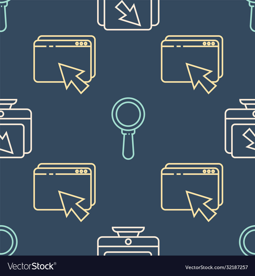 Zeilen-Computer-Monitor und Cursor Web-Design einstellen vector image Zeilen-Computer-Monitor und Cursor Web-Design einstellen