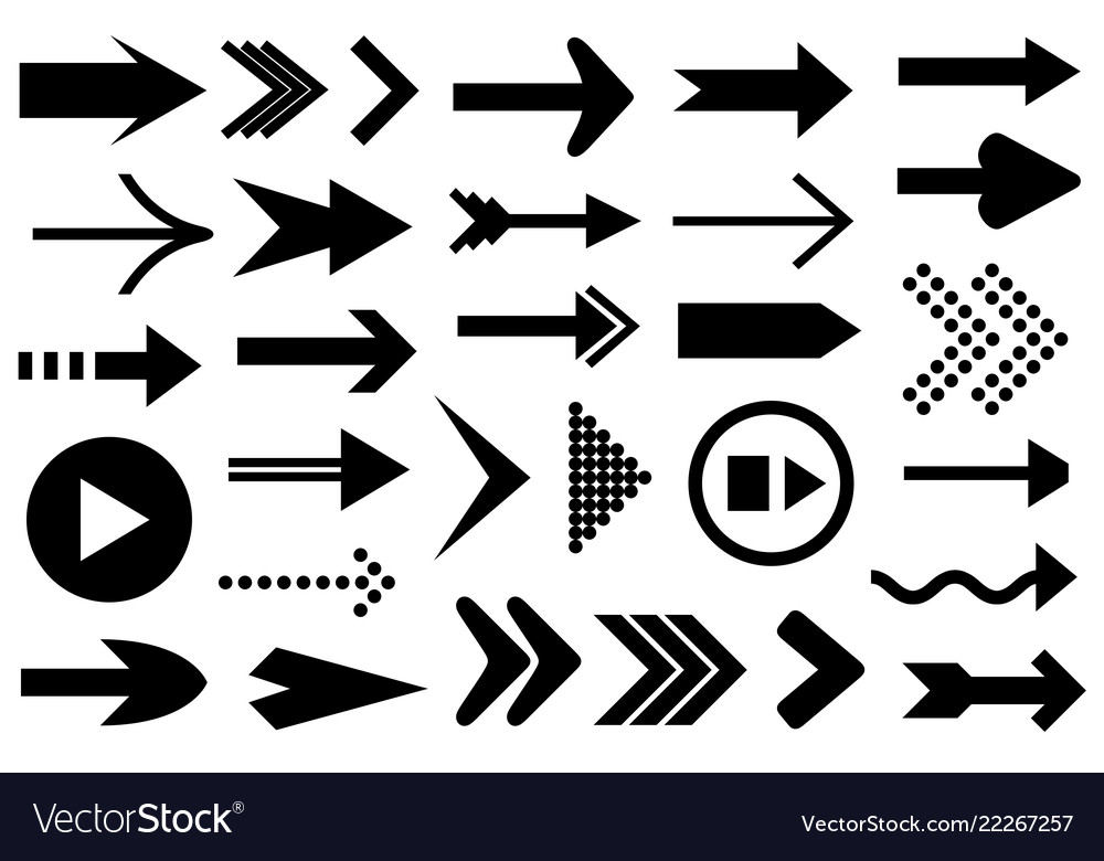 Set of Directional Arrows