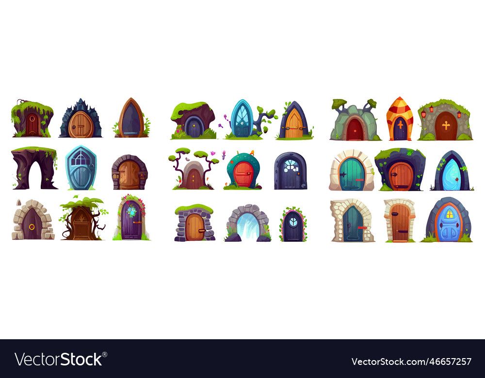 Set of portal ui game level up