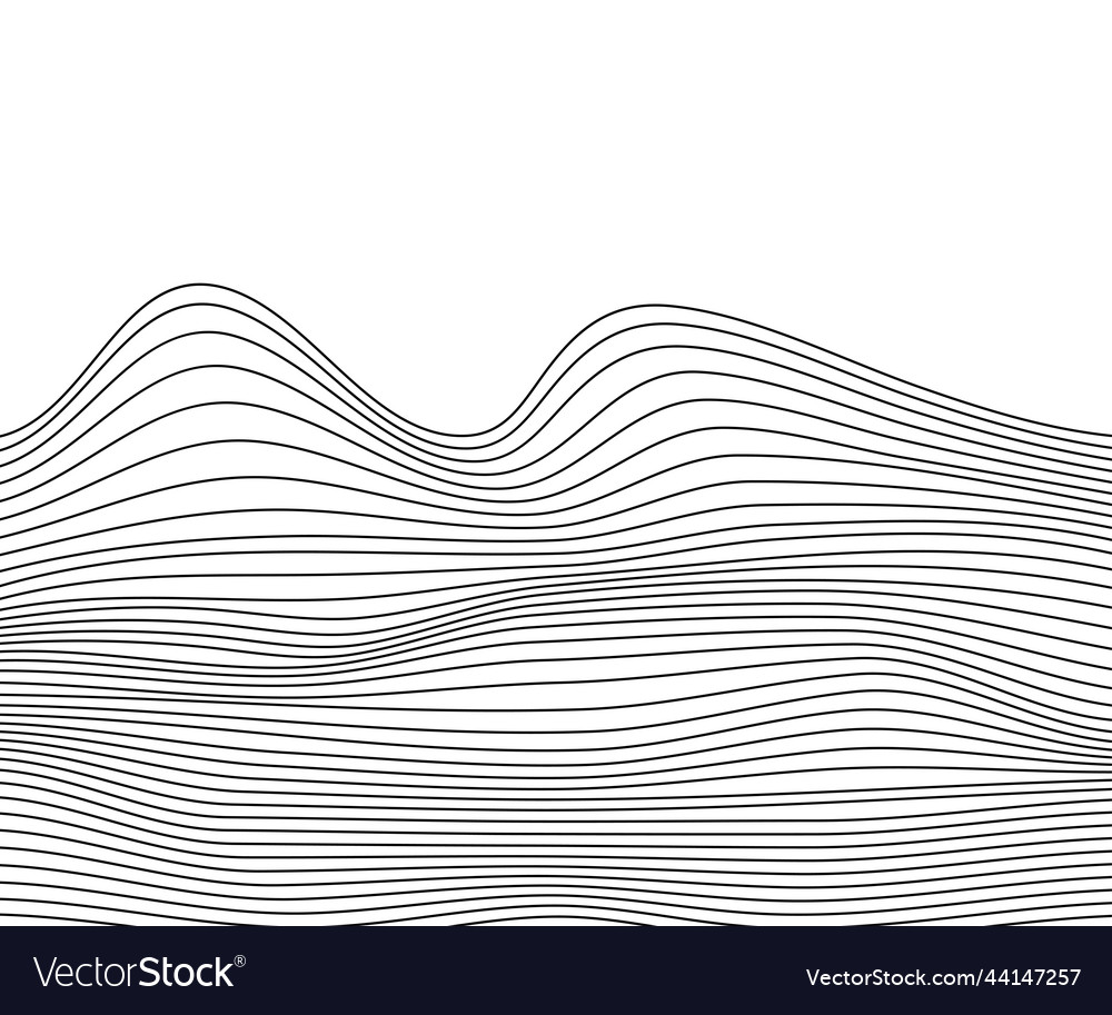 Swaying mountain landscape texture lines