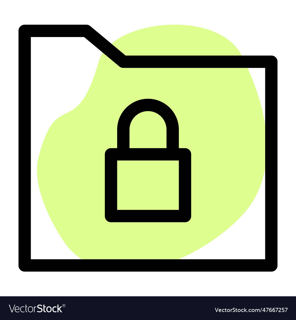 Use of lock system to protect folder data