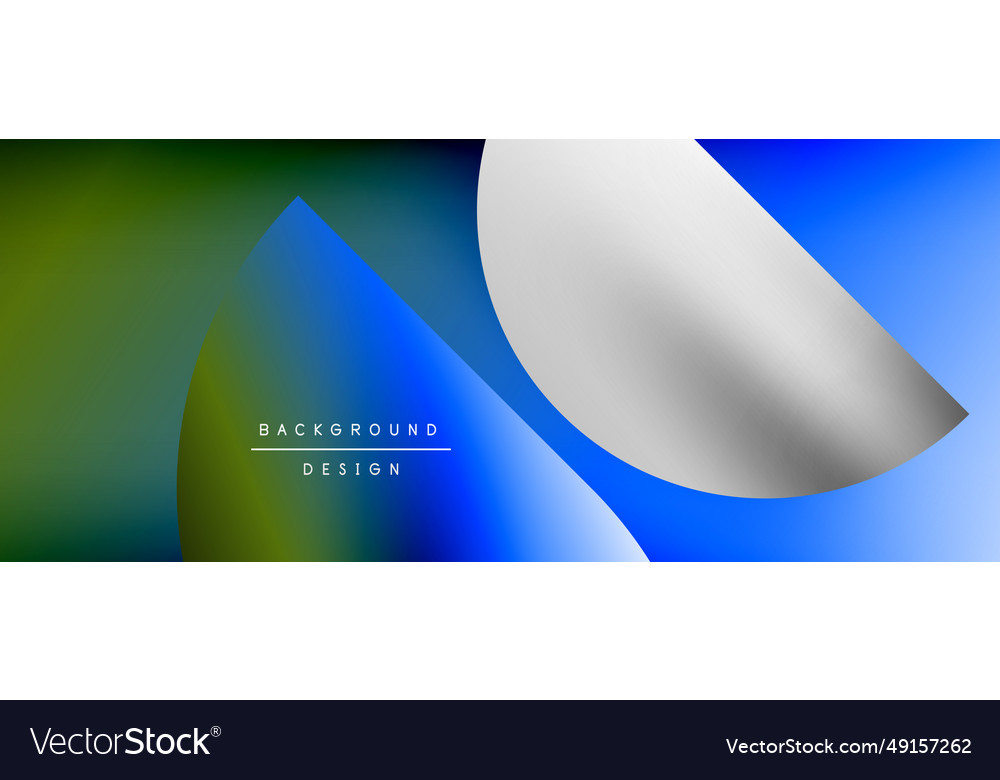 Bright color circle and round element minimal