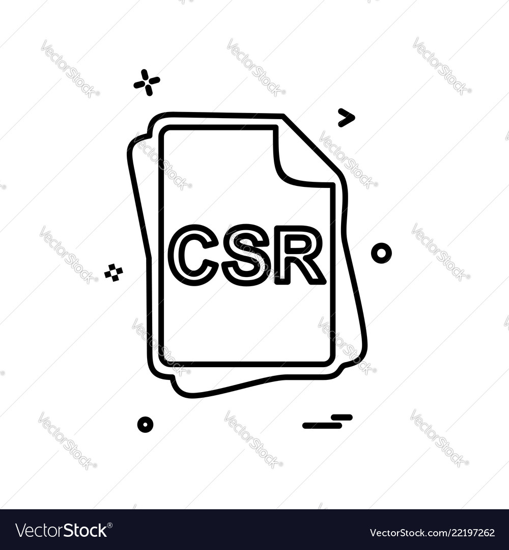 Csr file type icon design