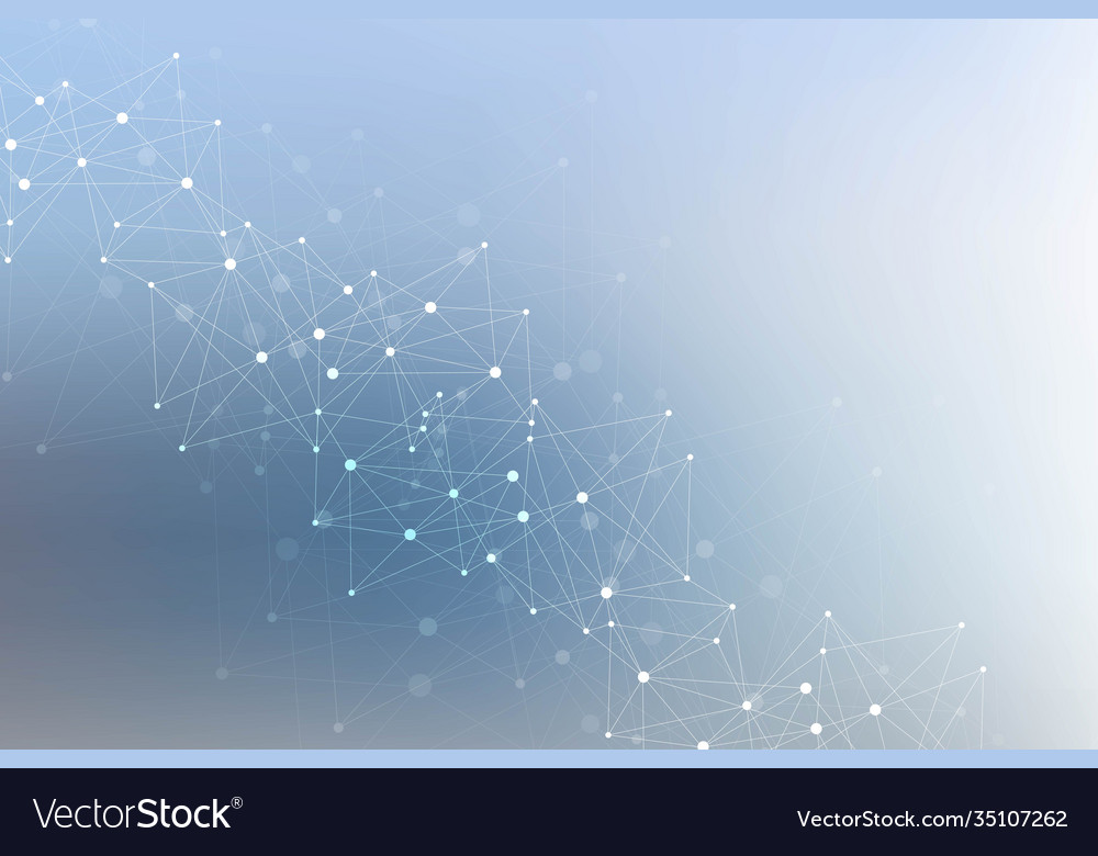 Geometric abstract background with connected line vector image Geometric abstract background with connected line