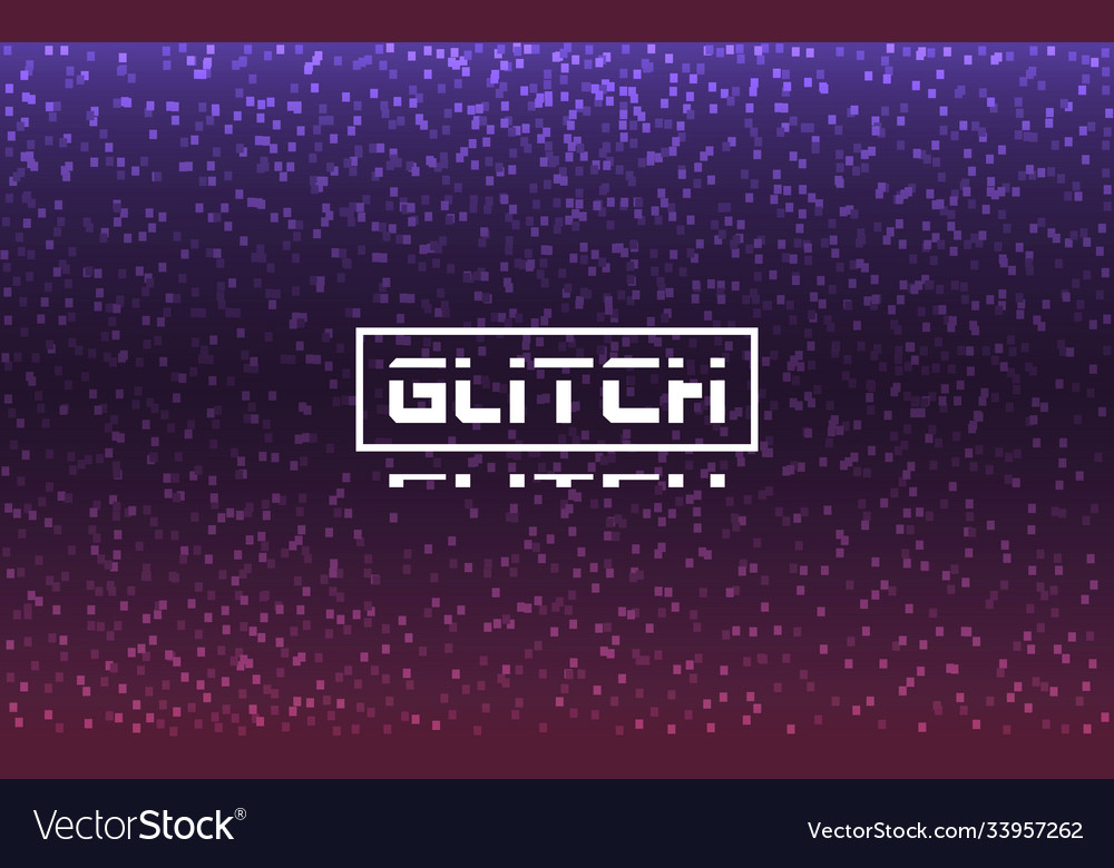 Glitch stylized on pixel backdrop game texture