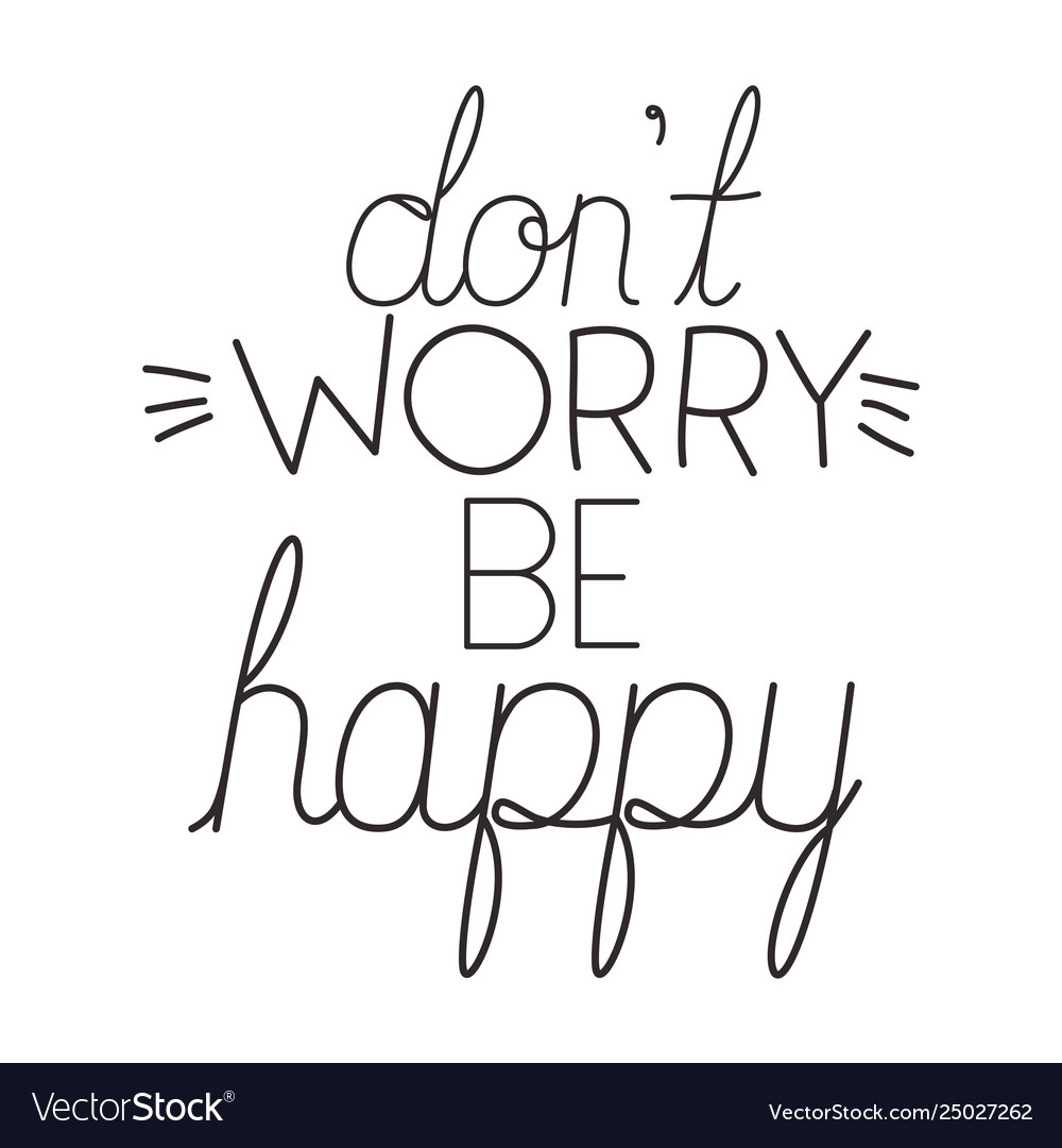 Message happy with hand made font