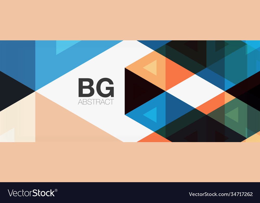 Mosaic triangle pattern abstract background Vector Image Mosaic triangle pattern abstract background