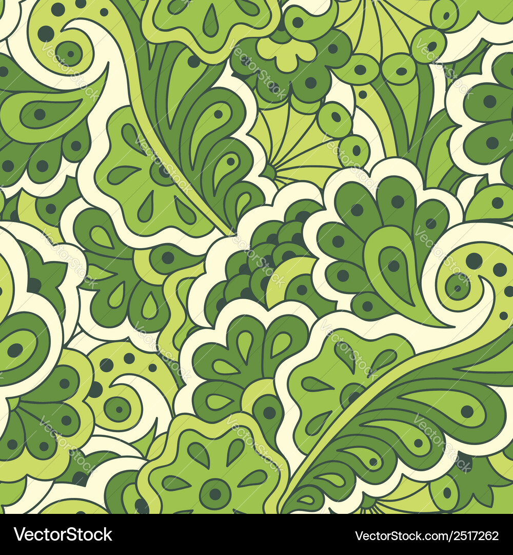 Seamless pattern with abstract flowers Royalty Free Vector