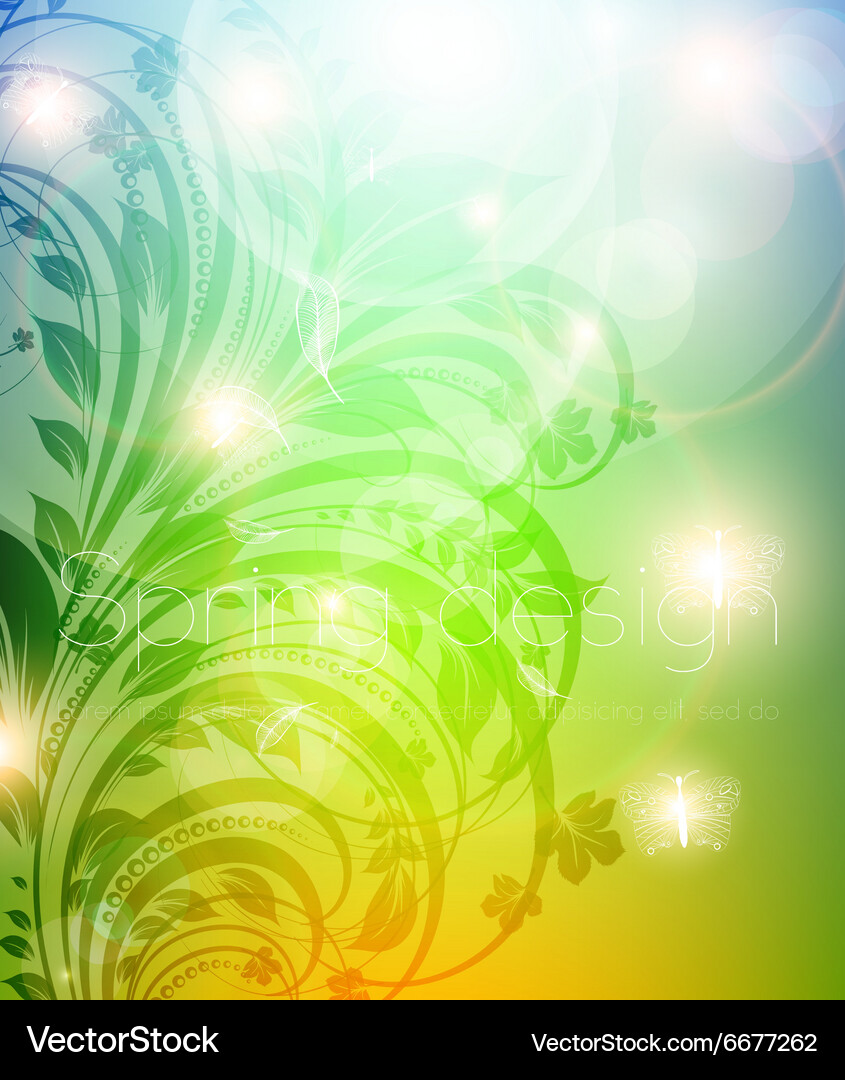 Urban spring design Royalty Free Vector Image - VectorStock