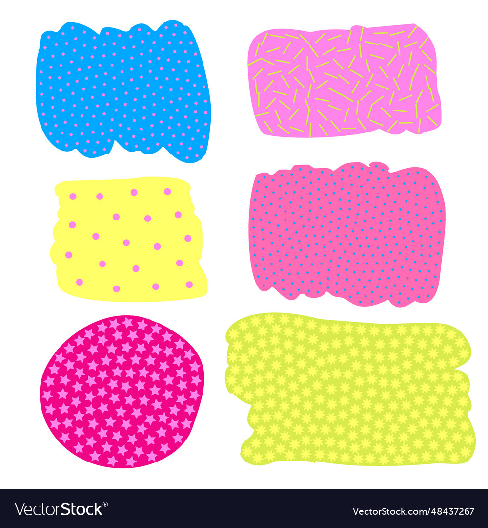 A set of abstract design spots in the style vector image A set of abstract design spots in the style