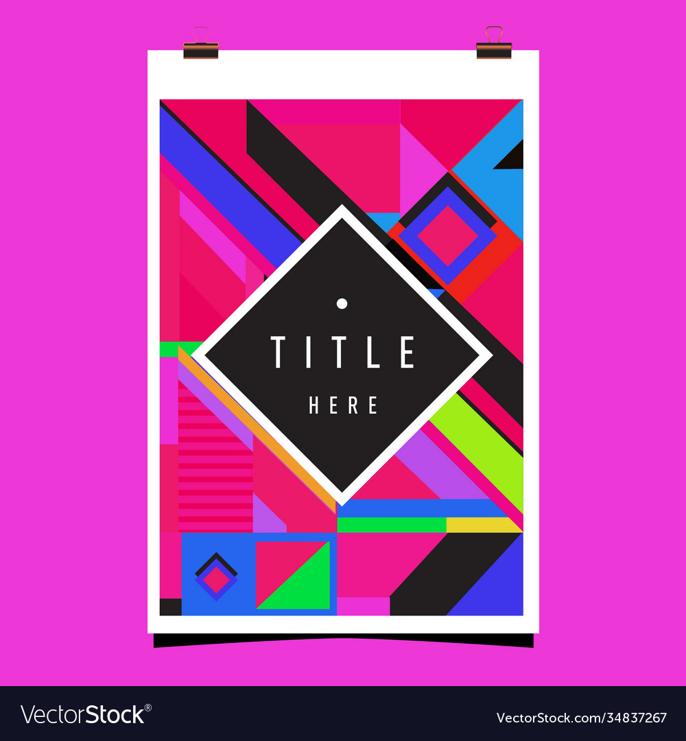 Abstract colorful geometric pattern background