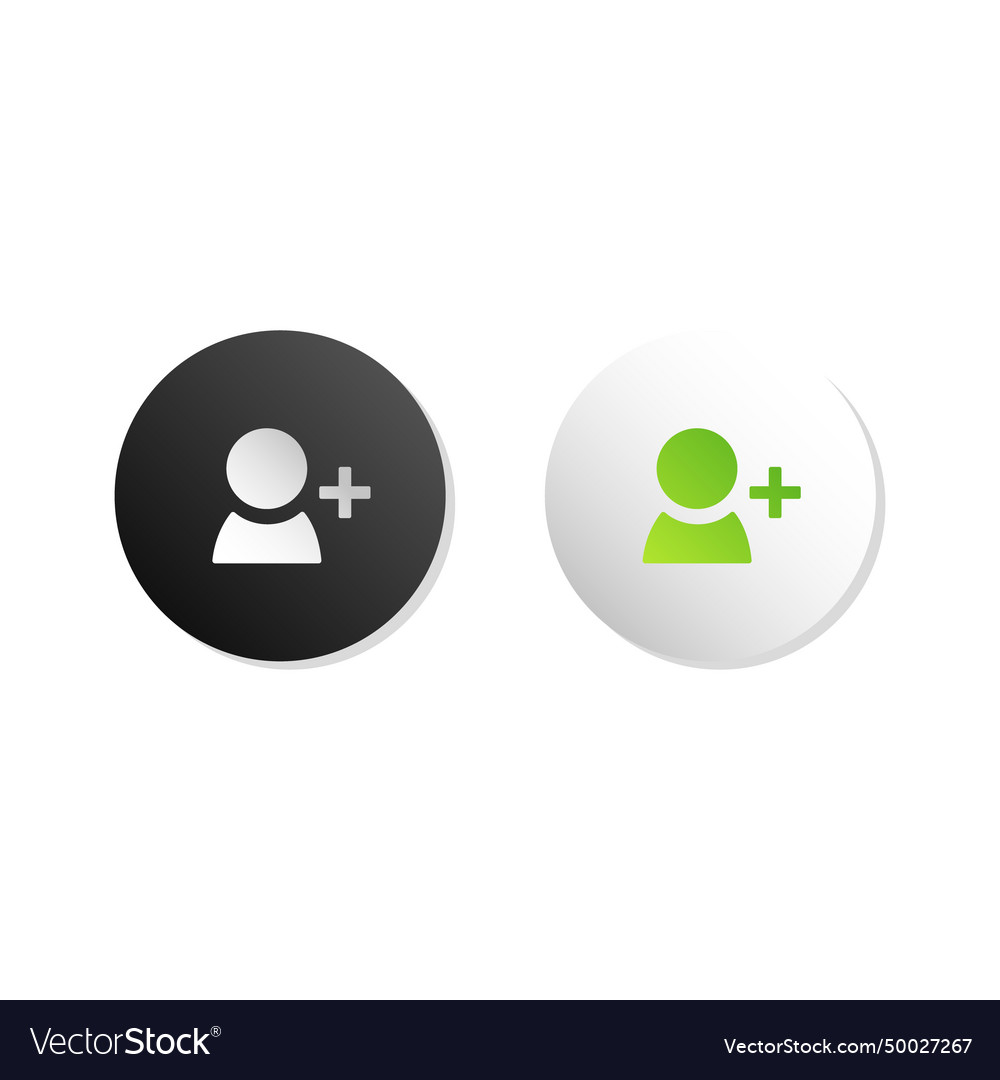 Add new user icon profile button