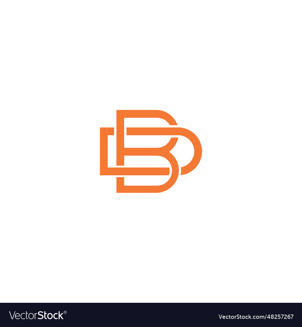 B logo icon technology Royalty Free Vector Image