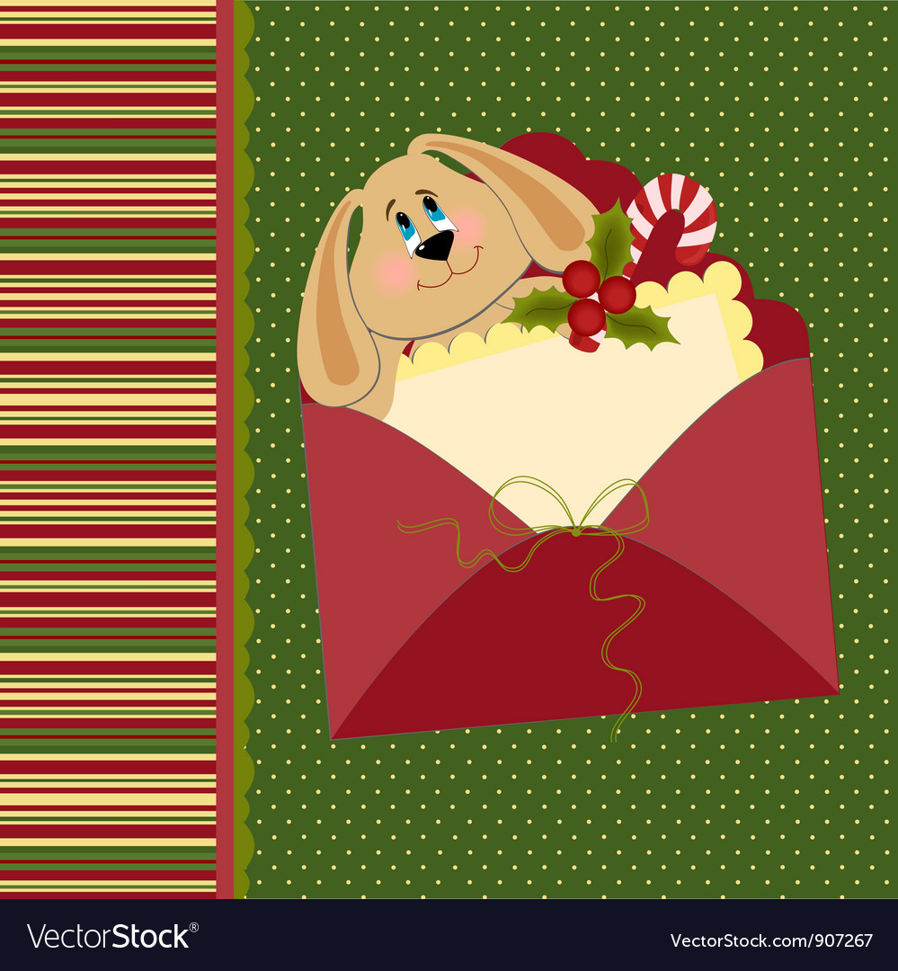 blank template for christmas greetings card vector image