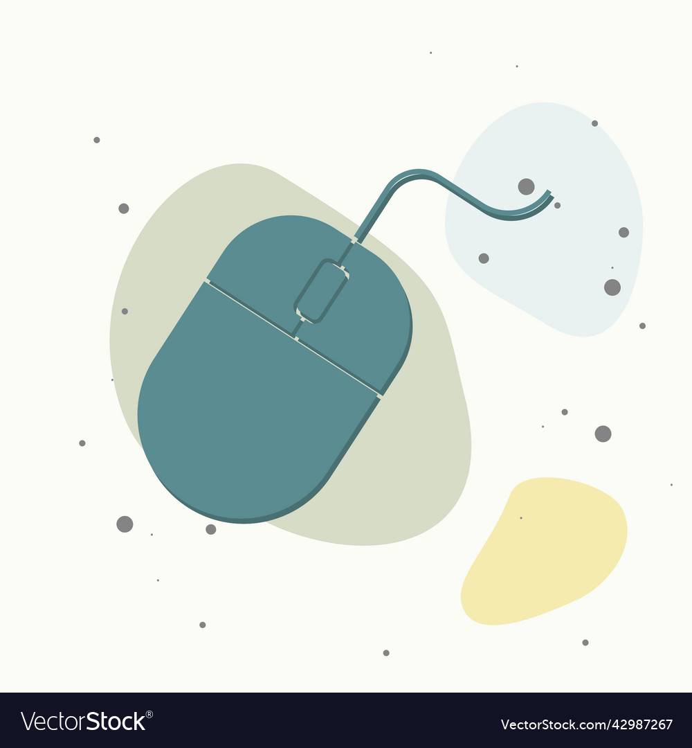 Computer mouse on multicolored background vector image Computer mouse on multicolored background