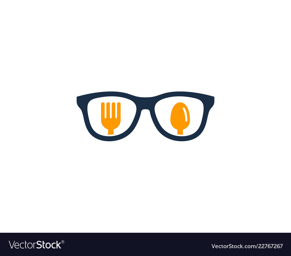 Geek food logo icon design