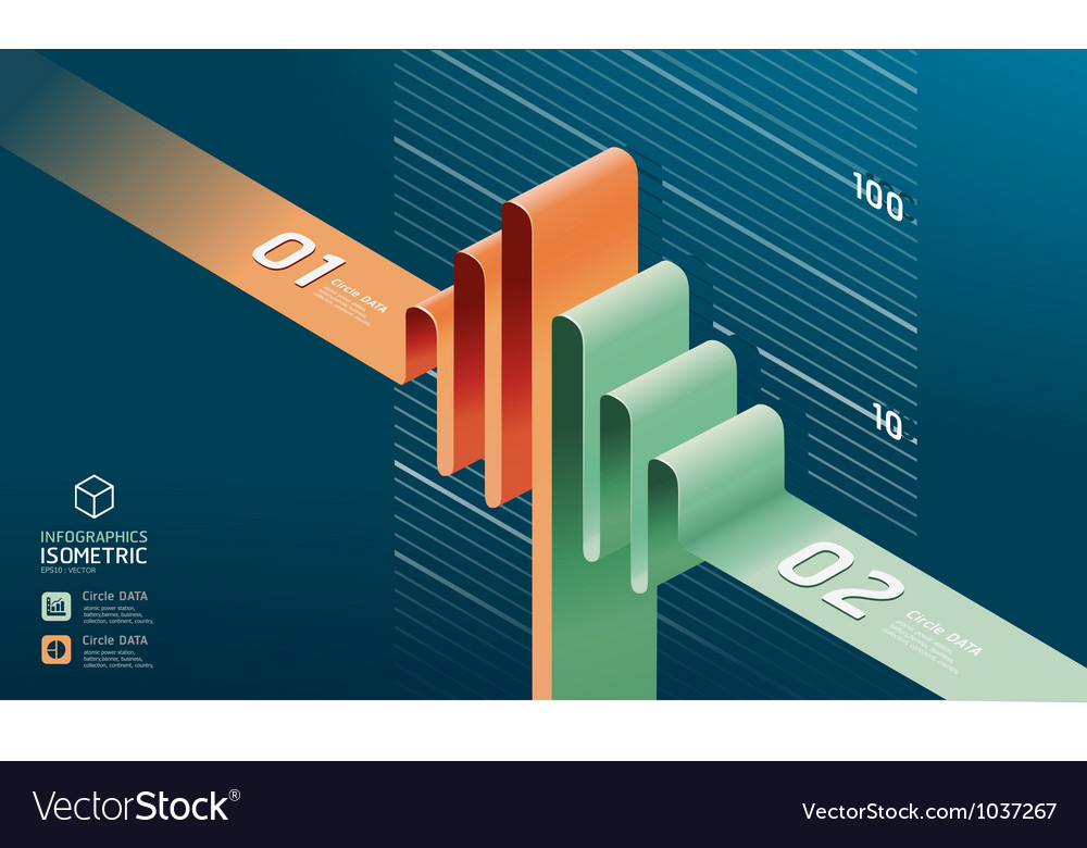 Infographic diagram chart Royalty Free Vector Image
