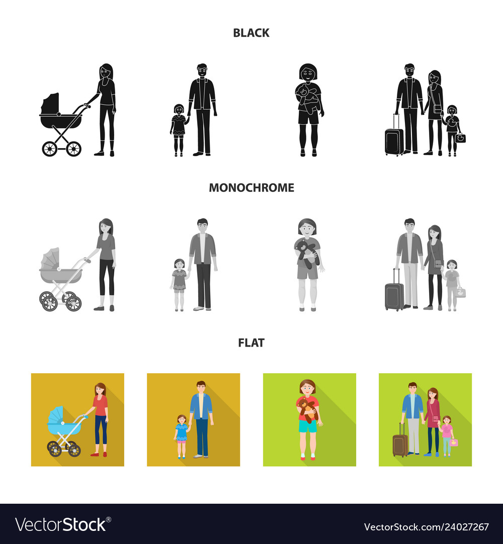 Isolated object of character and avatar symbol vector image Isolated object of character and avatar symbol