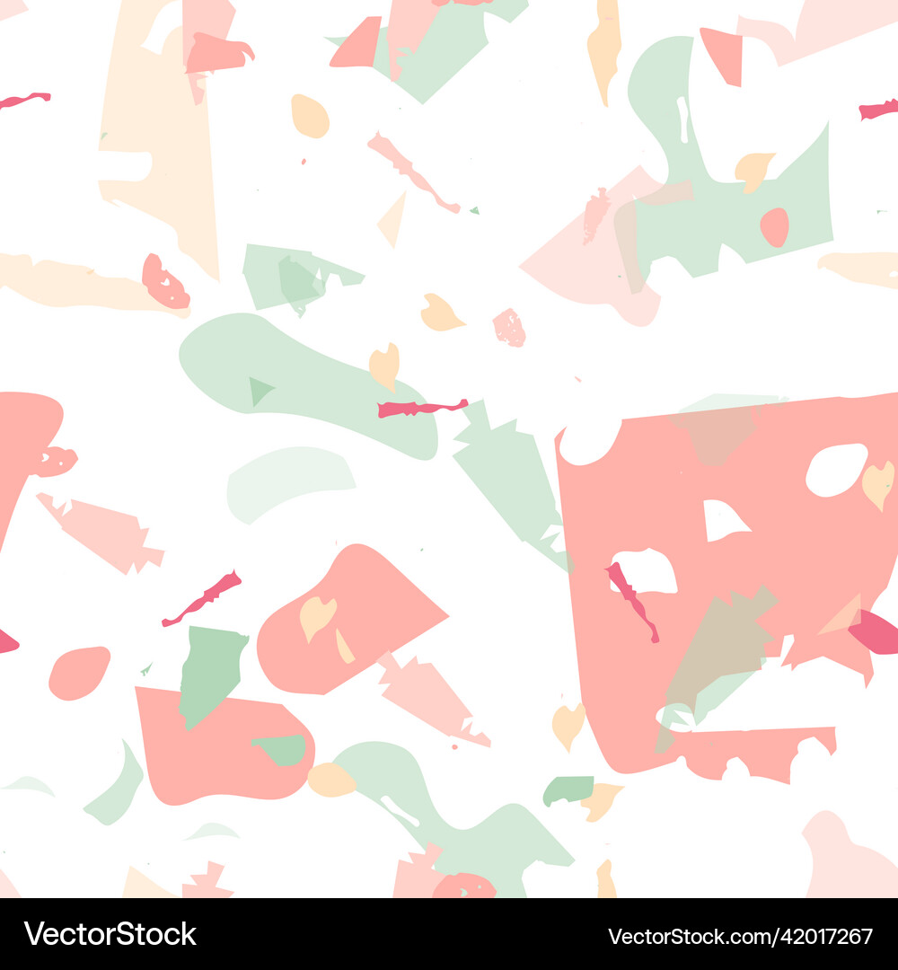 Terrazzo seamless pattern modern classic Vector Image