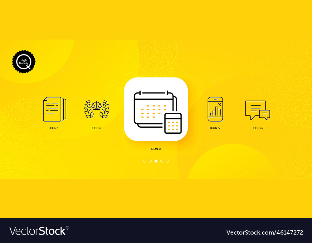 Account copy documents and comment minimal line vector image Account copy documents and comment minimal line