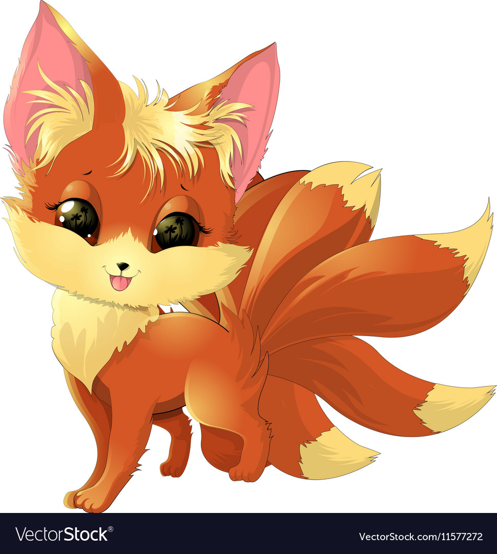 Cute Fox Pokemon Royalty Free Vector Image Vectorstock