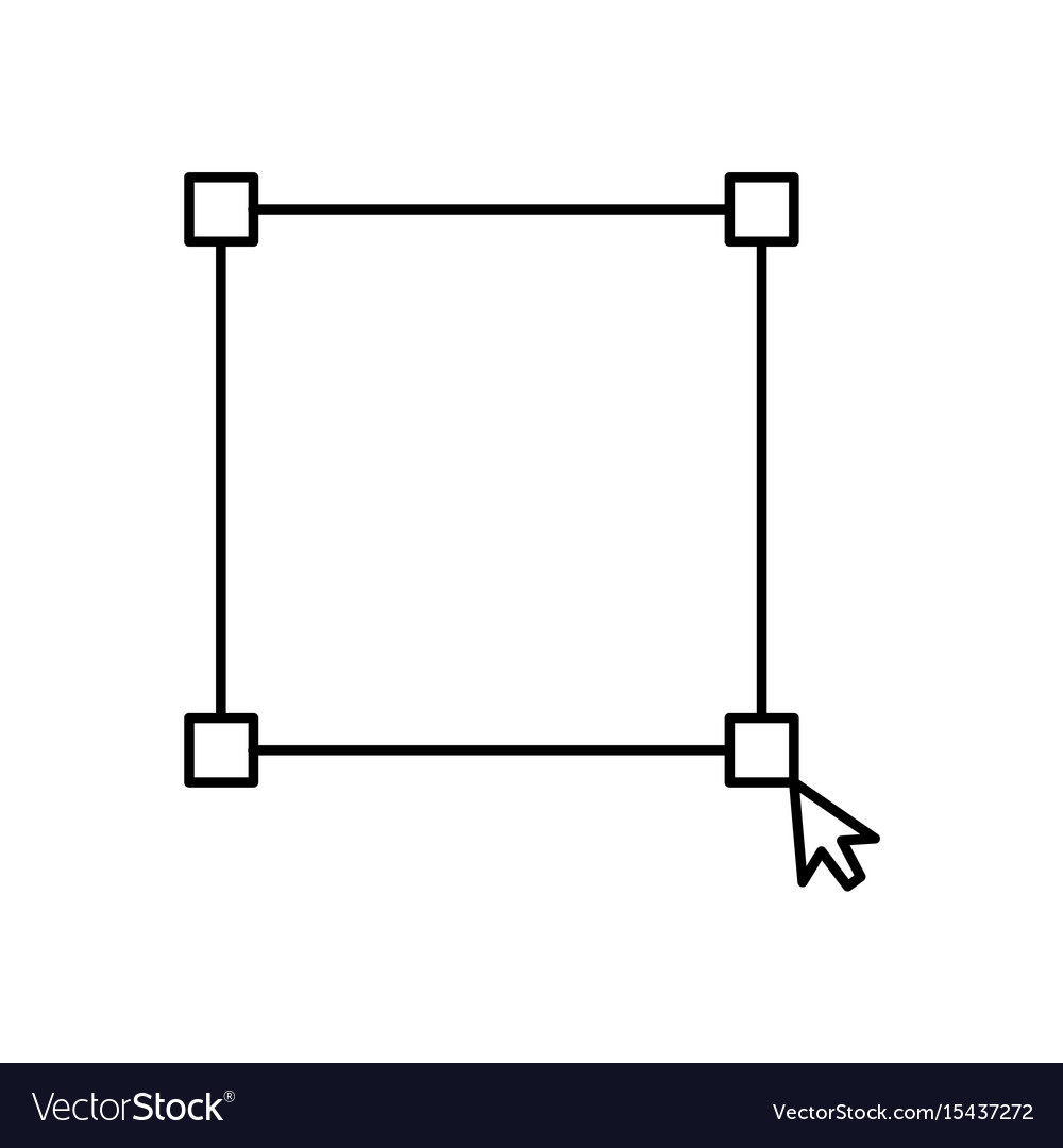 Interactive screen mouse selection interface line