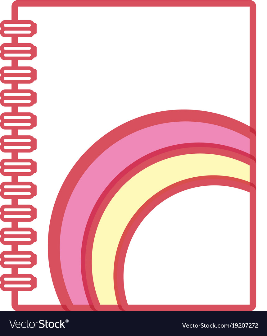 Notebook with lines pink