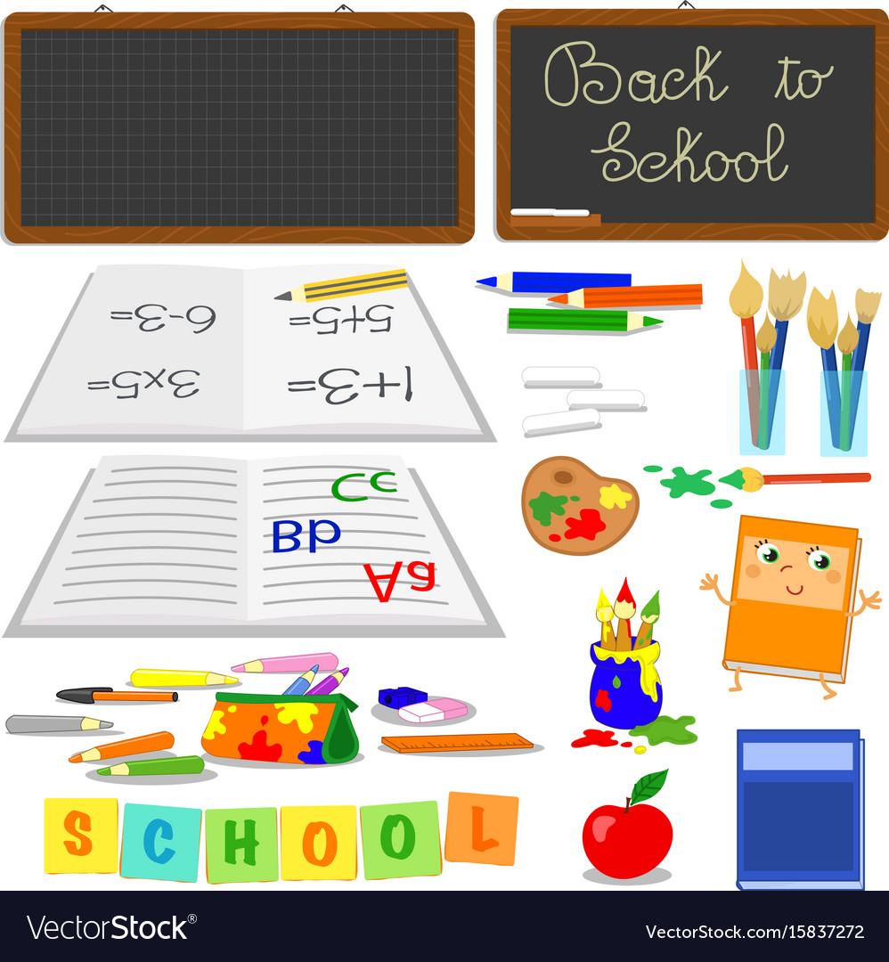 School objects set