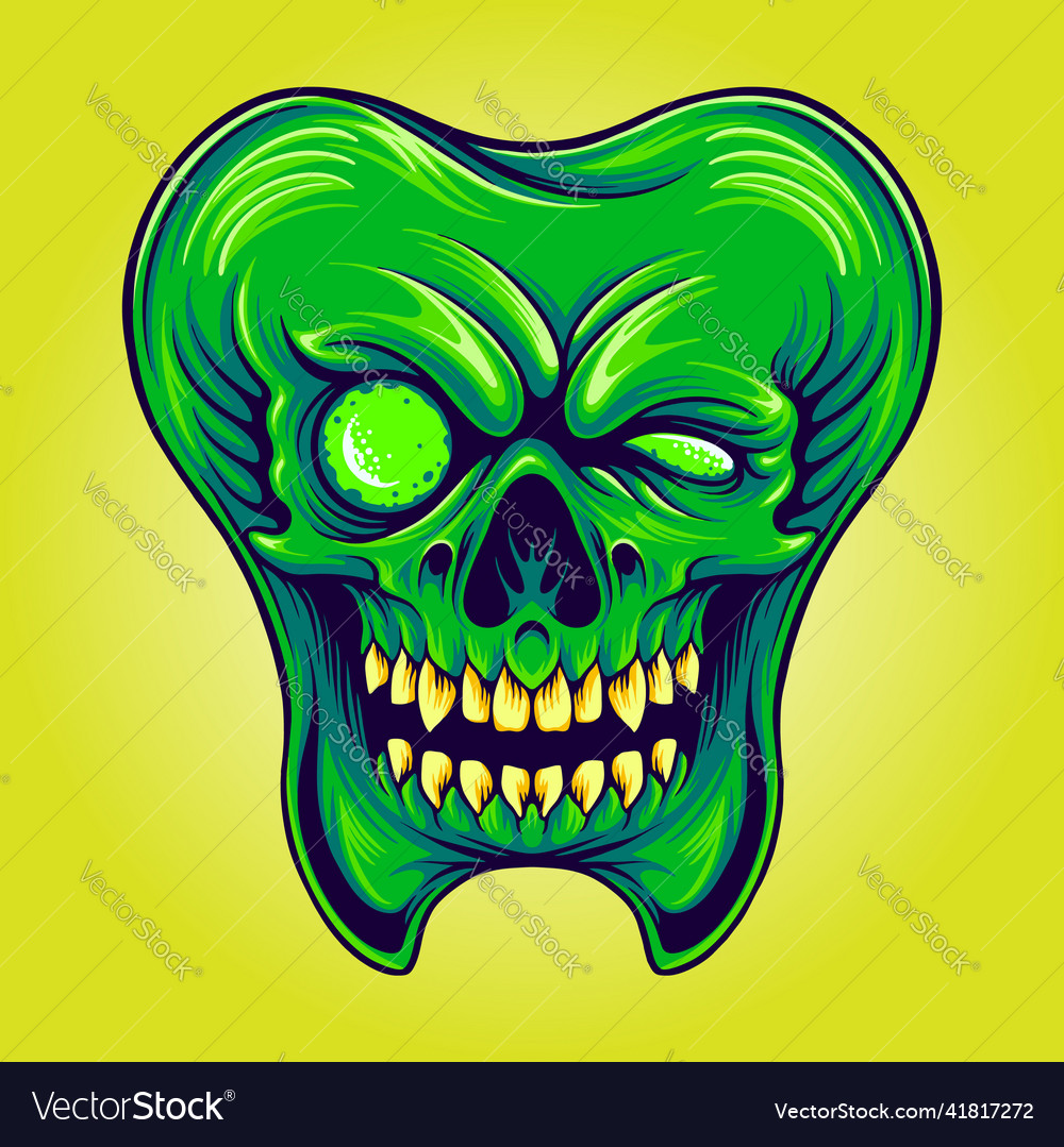 Zombie Zahnärzte Maskottchen