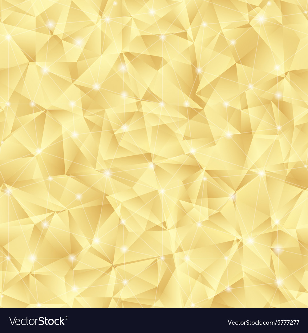 Abstract bright gold pattern from triangles