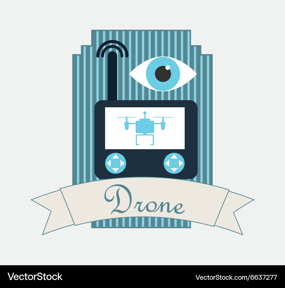 Drone technology design Royalty Free Vector Image