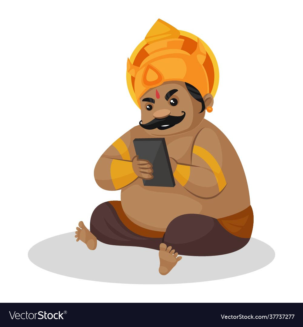 Kumbhakarna cartoon character Royalty Free Vector Image Kumbhakarna cartoon character Royalty Free Vector Image