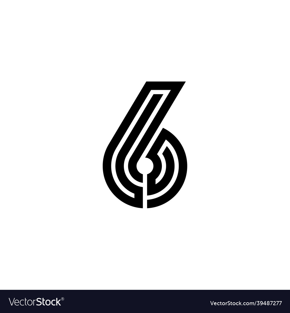 Maze line number logotype 6