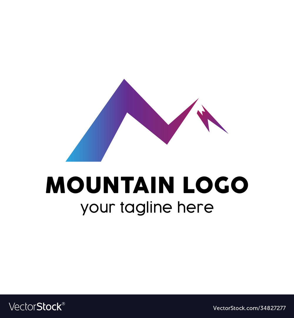 Mountain logo modern design concept