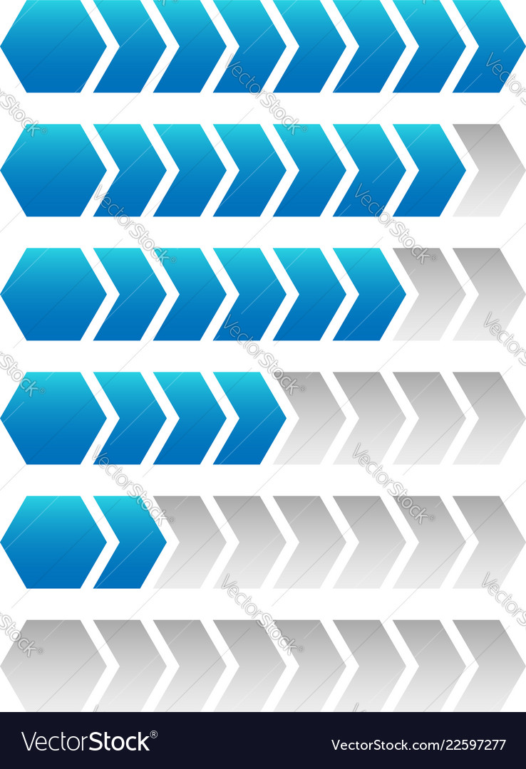 Progress loading bars geometric step phase