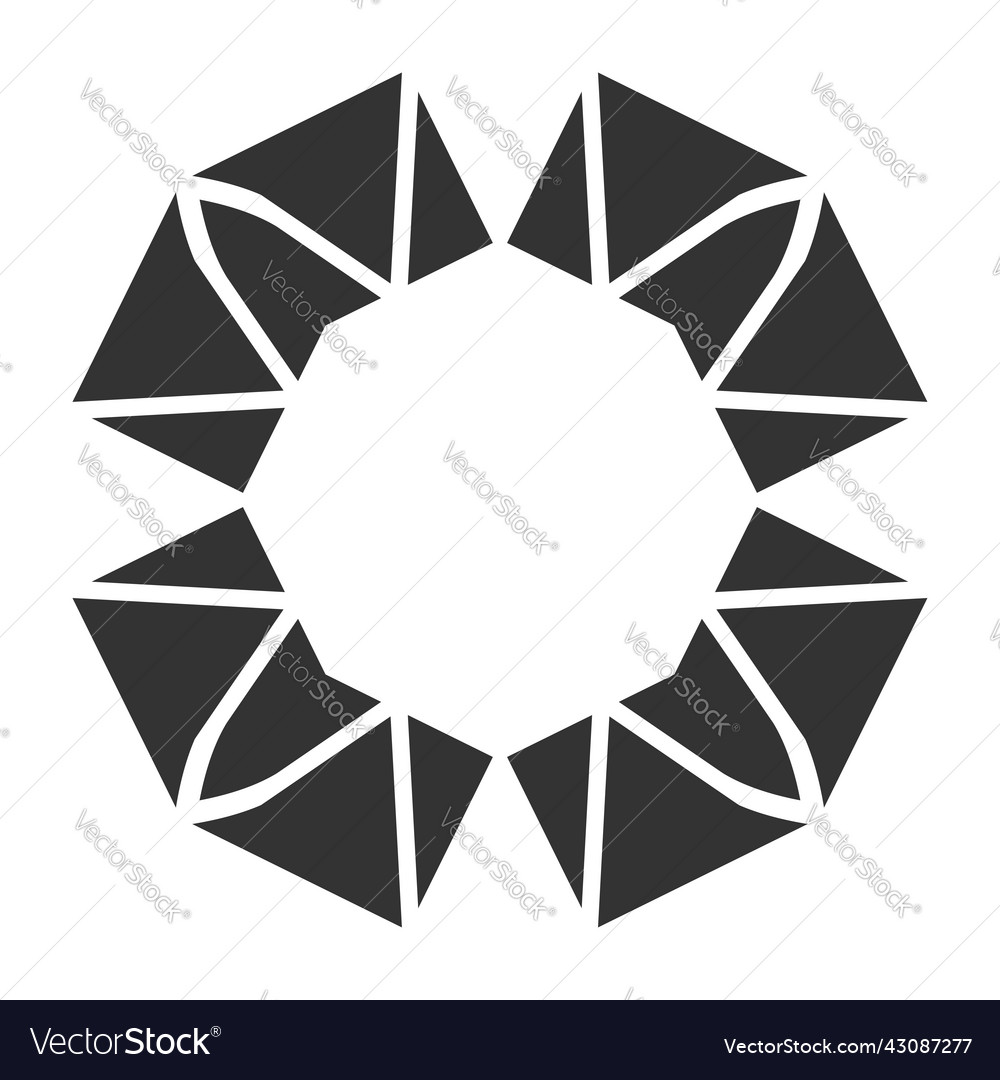 Simple motif mandala shape element circular round