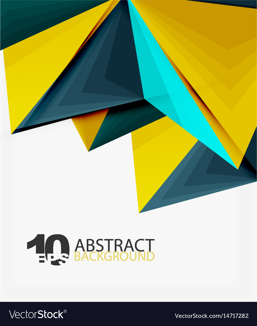 3d triangle polygonal abstract