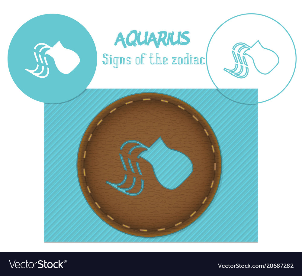 Aquarius signs of the zodiac laser cutting can