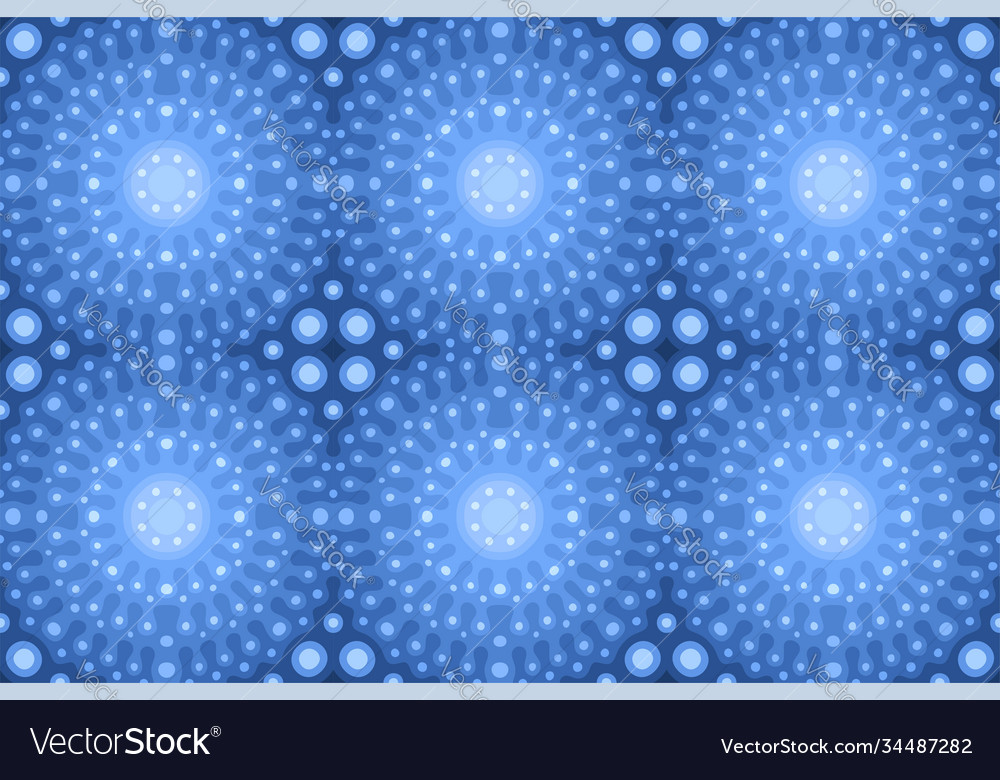 Blue background with shiny seamless tile pattern