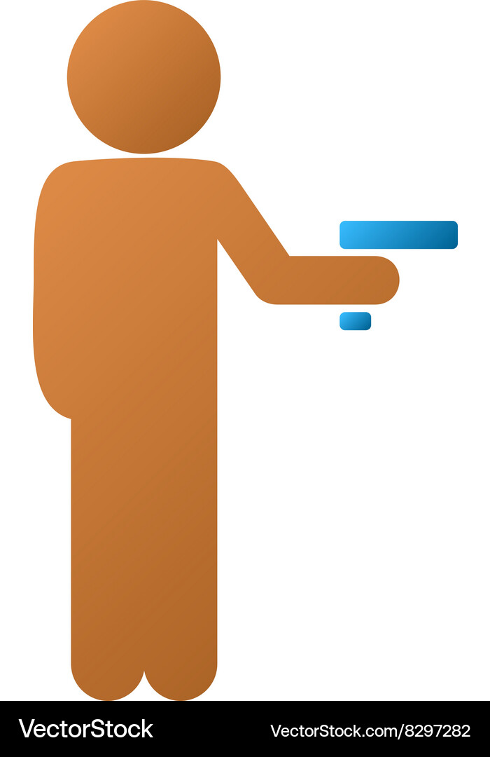 Child robber gradient icon Royalty Free Vector Image