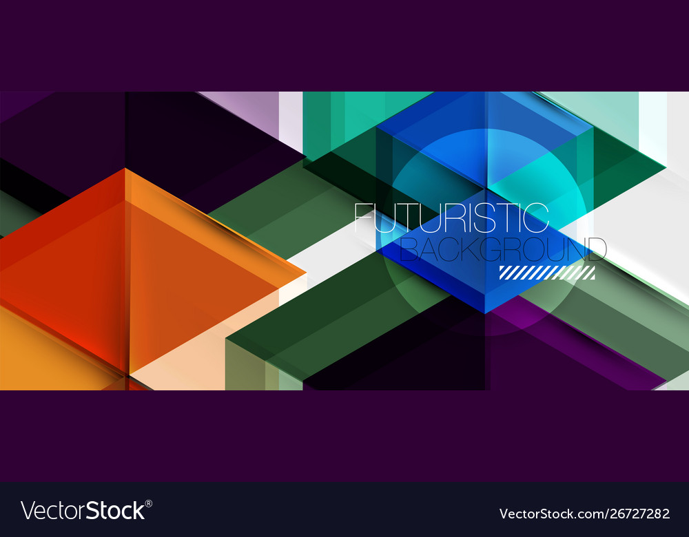Geometric triangle and hexagon abstract background