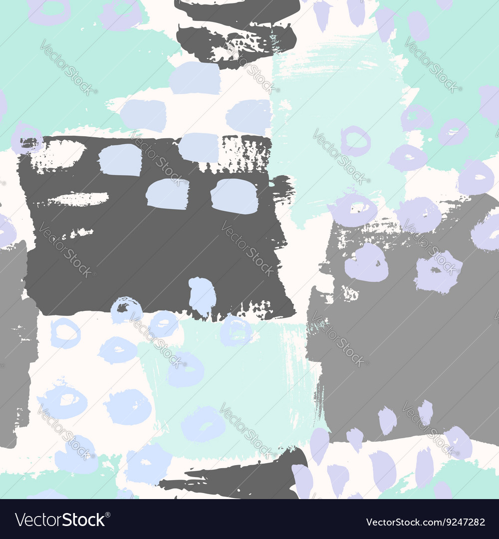 Hand drawn abstract seamless pattern Royalty Free Vector