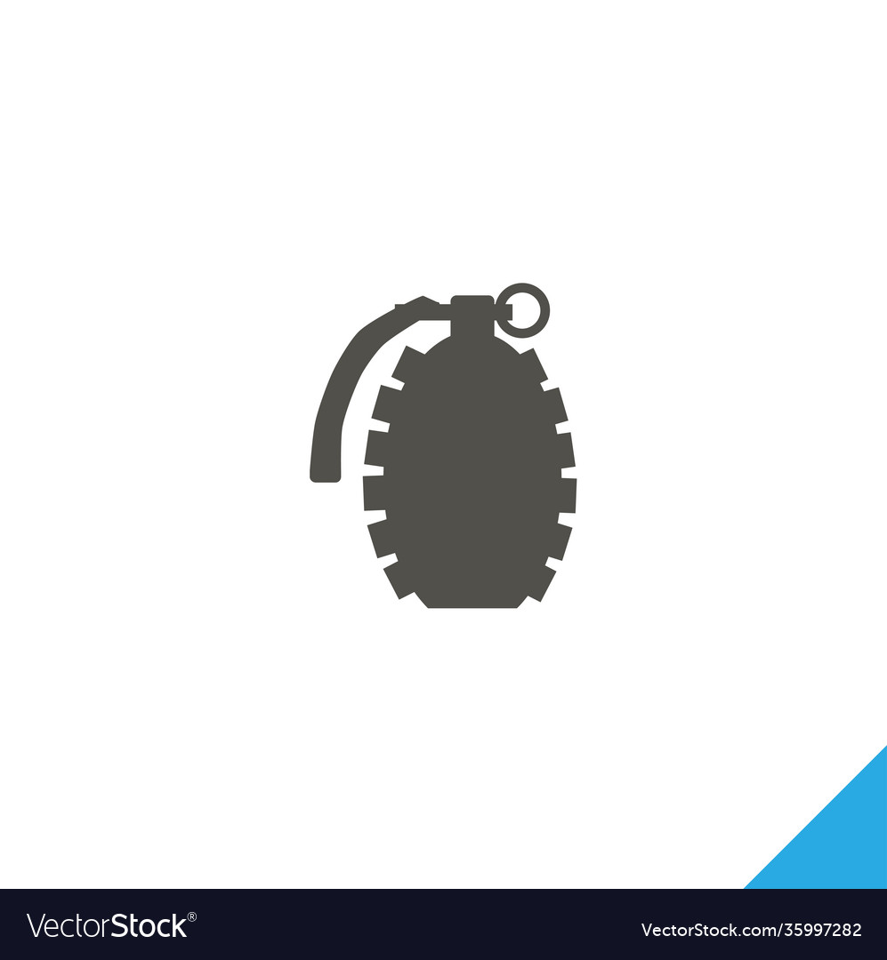 Hand grenade icon simple isolated