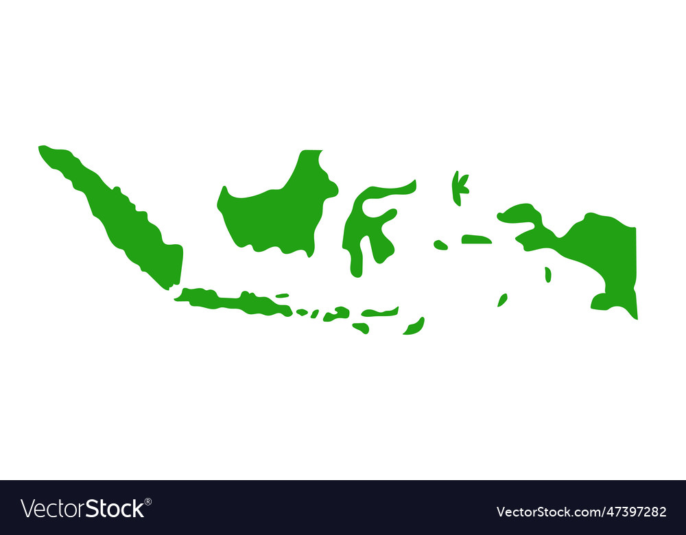 Indonesian map icon or islands Royalty Free Vector Image