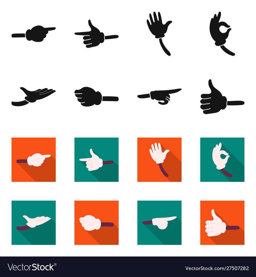Isolated object animation and gestures symbol
