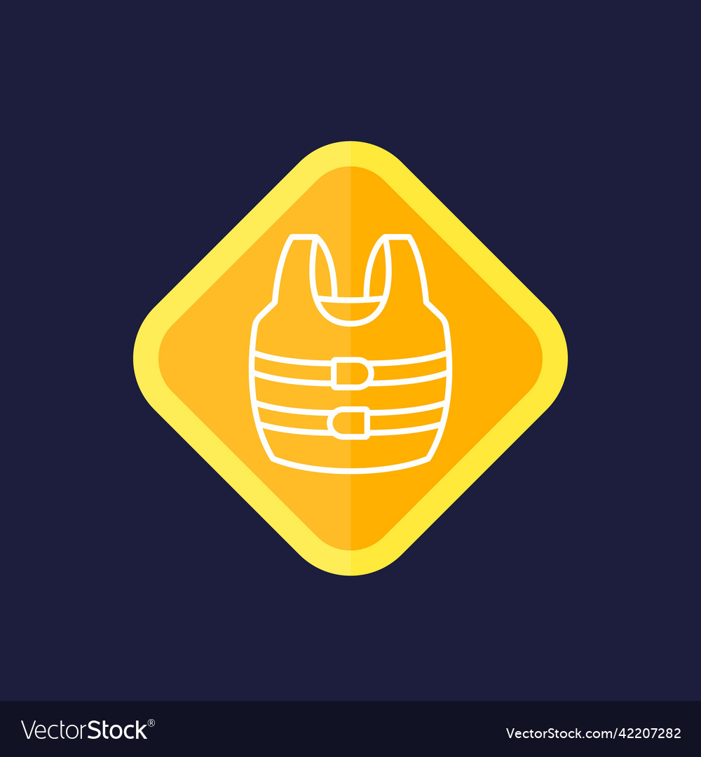 Rettungsweste Linie Icon