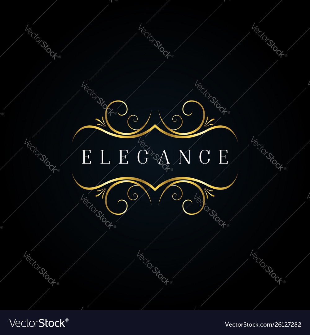 Luxury elegant ornament logo style sign symbol vector image Luxury elegant ornament logo style sign symbol